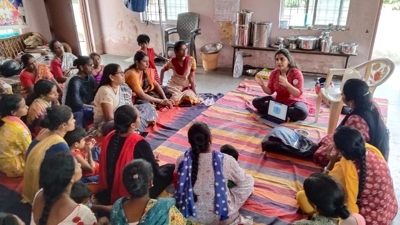 Awareness session on health and hygiene for Women in urban slums